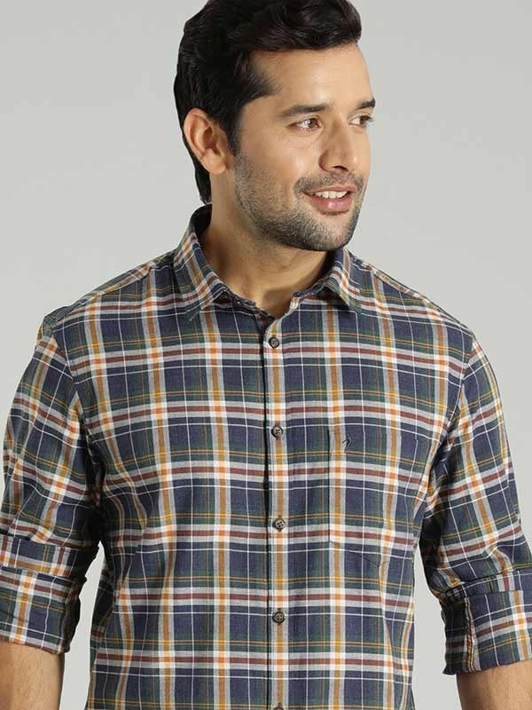 Indian Terrain Men Checkered Multicolor Shirt
